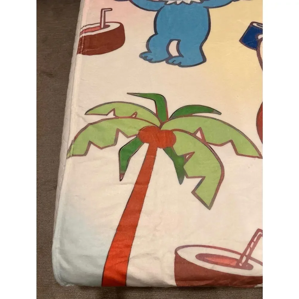 Labu buCute Cartoon Plush Throw Blanket, 60” x 78” Soft Fluffy Warm Cozy Fleece